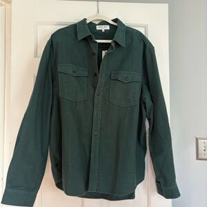 Alex Mill NWT Men’s Highland Shirt in Chamois - Trekking Green